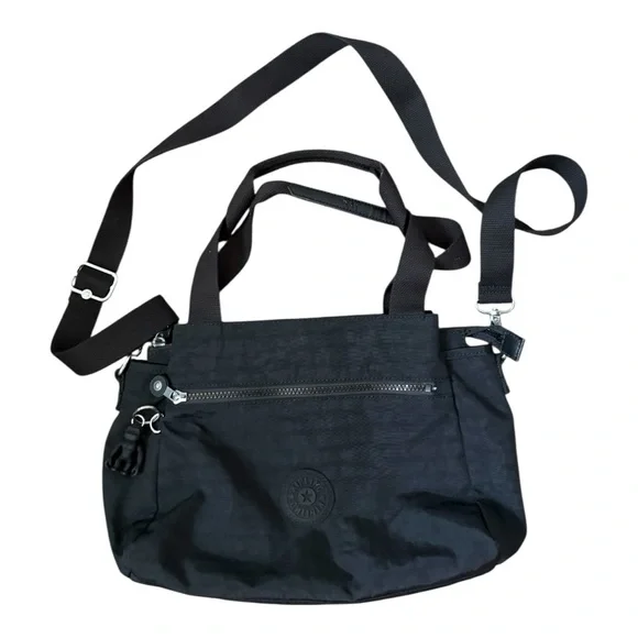 Kipling Elysia Black Shoulder Bag Purse Crossbody - Picture 1 of 15